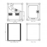 Caymon FCS04 flightcase-4U-11U