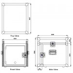 Caymon FCC08 flightcase-8U-11U