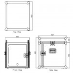 Caymon FCC10 flightcase-10U-11U