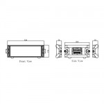 Caymon FCX03 flightcase-3U-36cm