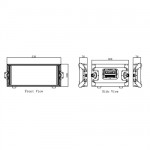 Caymon FCX04 flightcase-4U-36cm