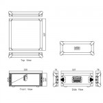 Caymon FC04 flightcase-4U-54cm