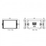 Caymon FC06 flightcase-6U-54cm