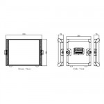 Caymon FCX08 flightcase-8U-36cm