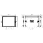 Caymon FC08 flightcase-8U-54cm