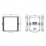 Caymon FCX10 flightcase-10U-36cm