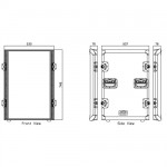 Caymon FC16 flightcase-16U-54cm 