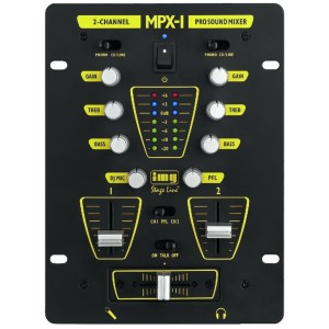 MPX-1/BK compacte 2-kanaals DJ mixer