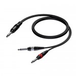 Procab CAB717/1.5 verloopkabel 2x Jack mono - Jack mono